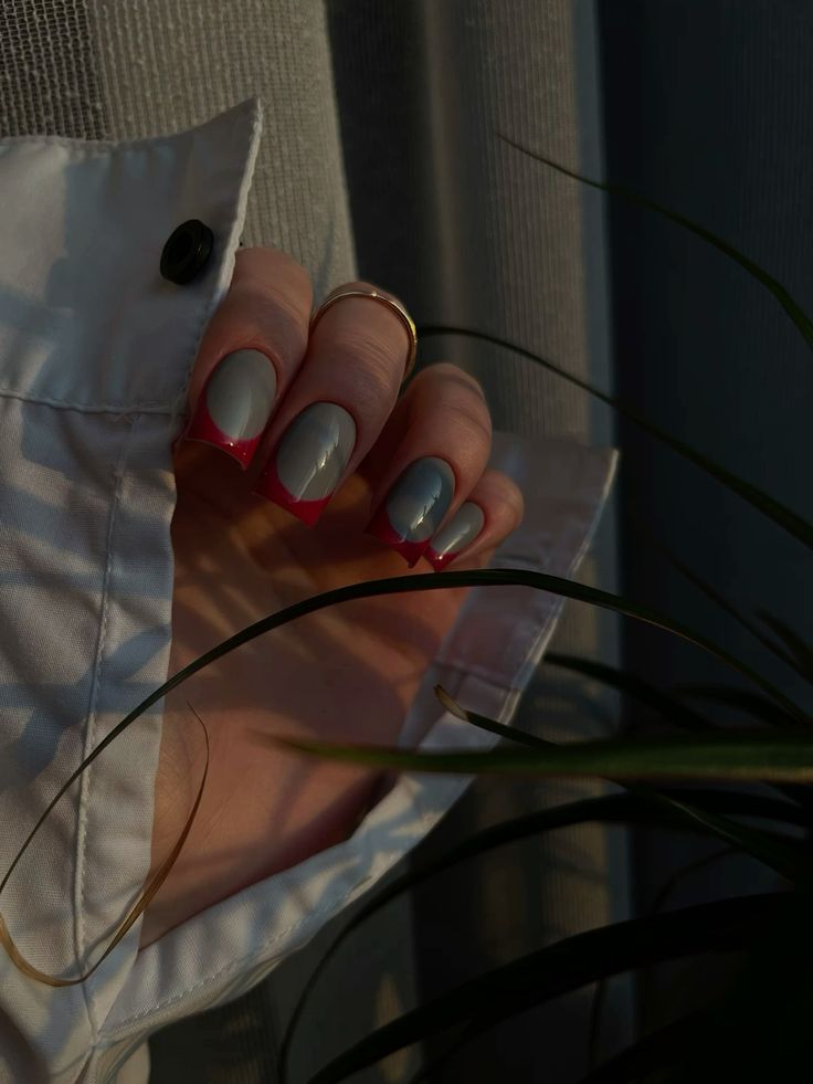 Modern Gray & Red