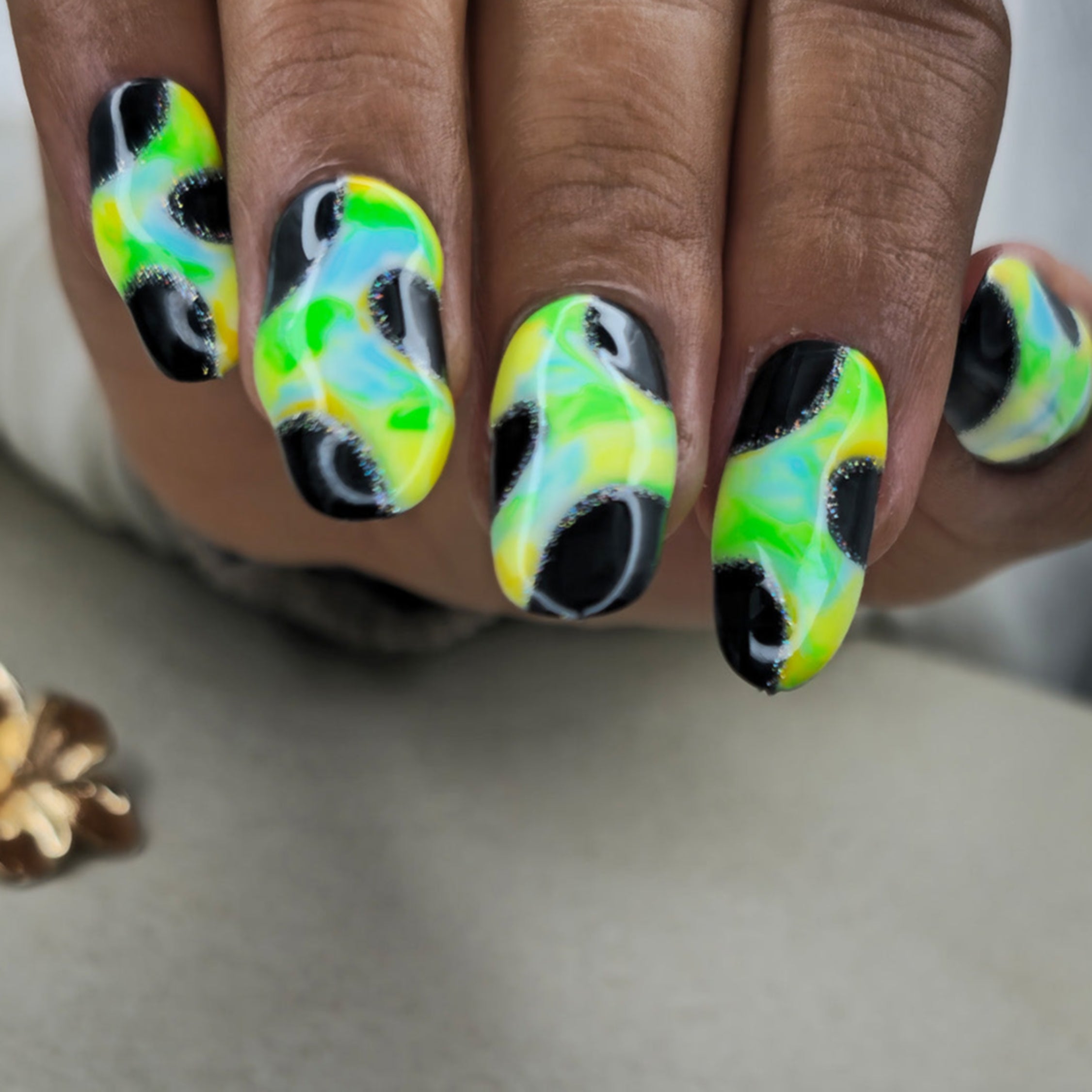 Neon River Nails