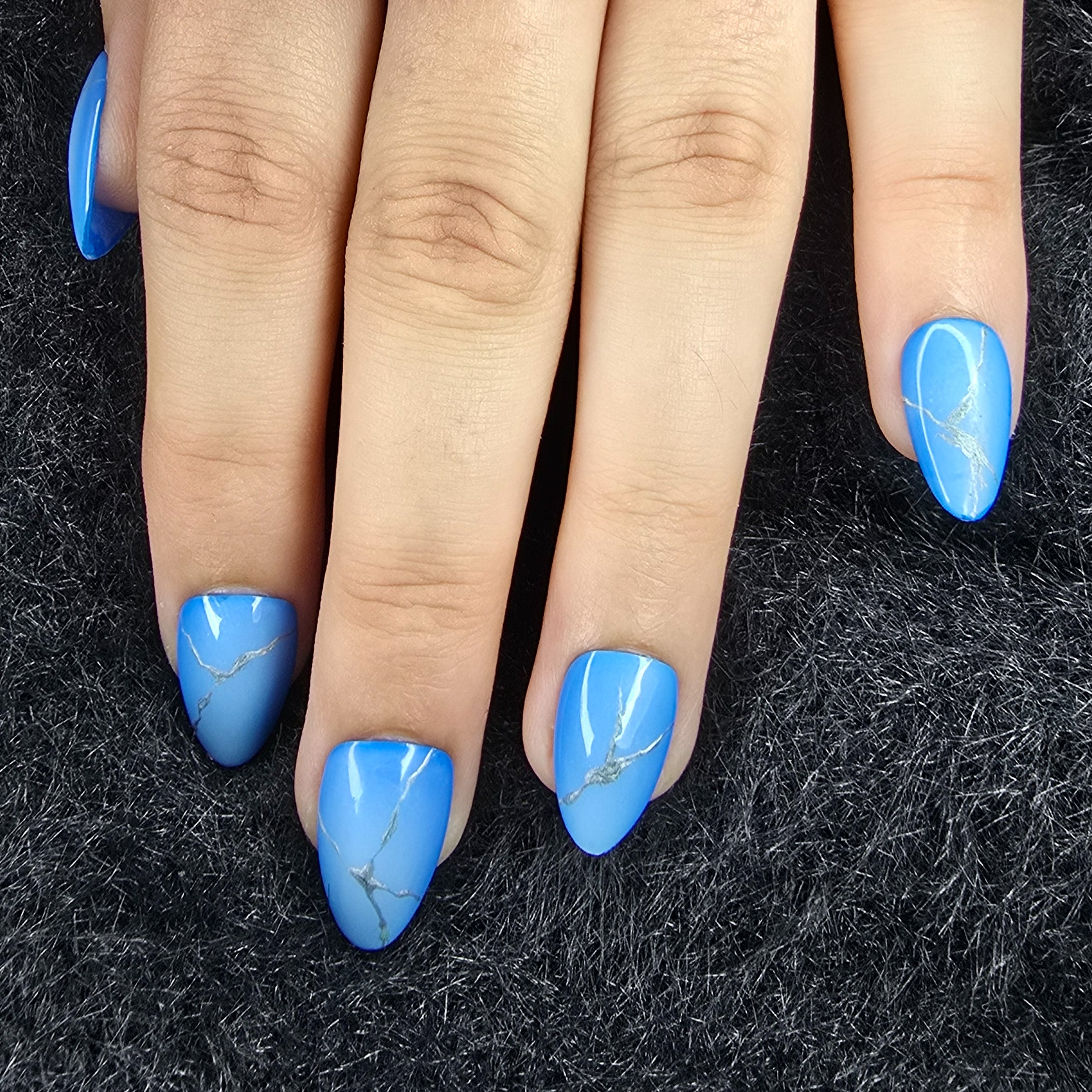 Electric sky Luxury Nail