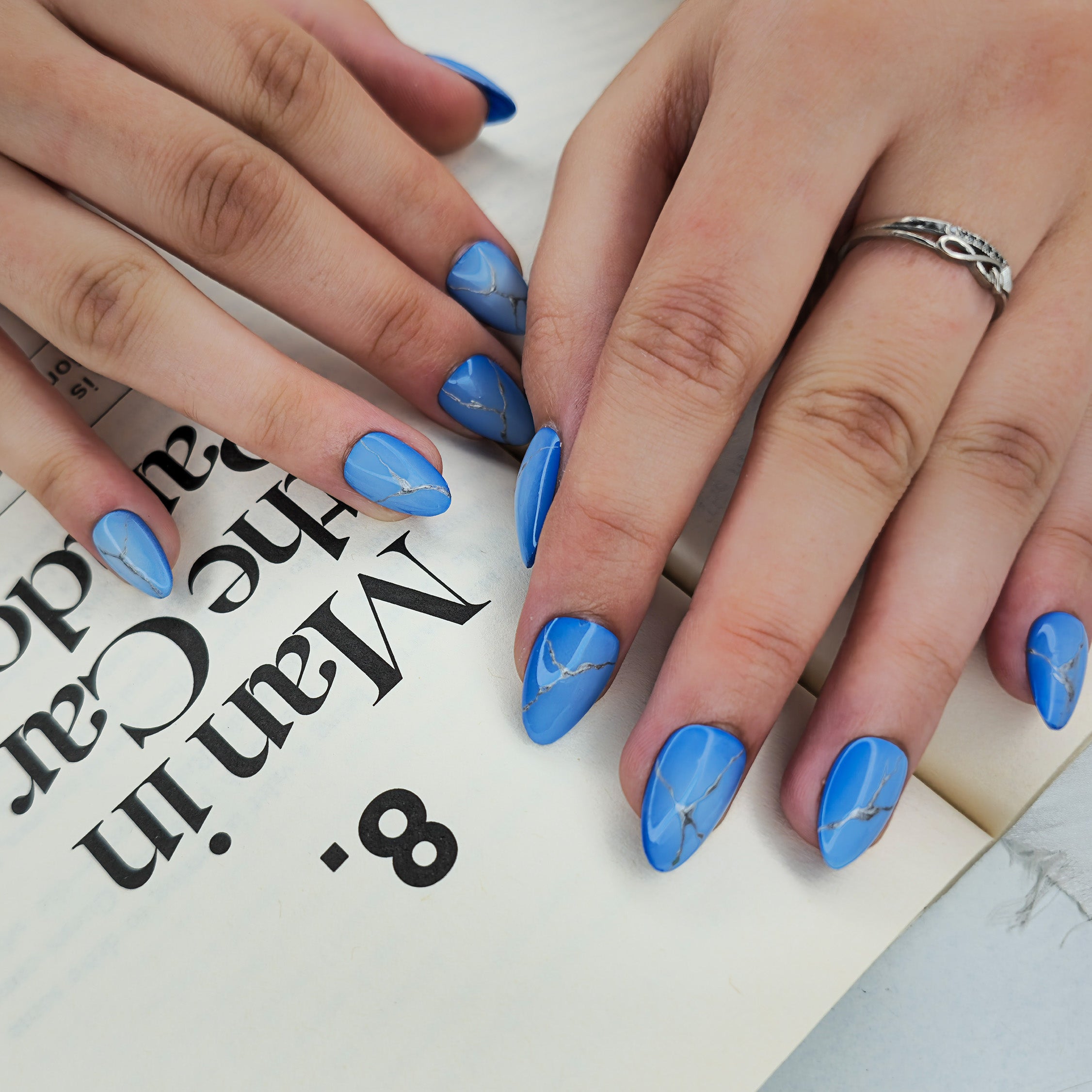 Electric sky Luxury Nail