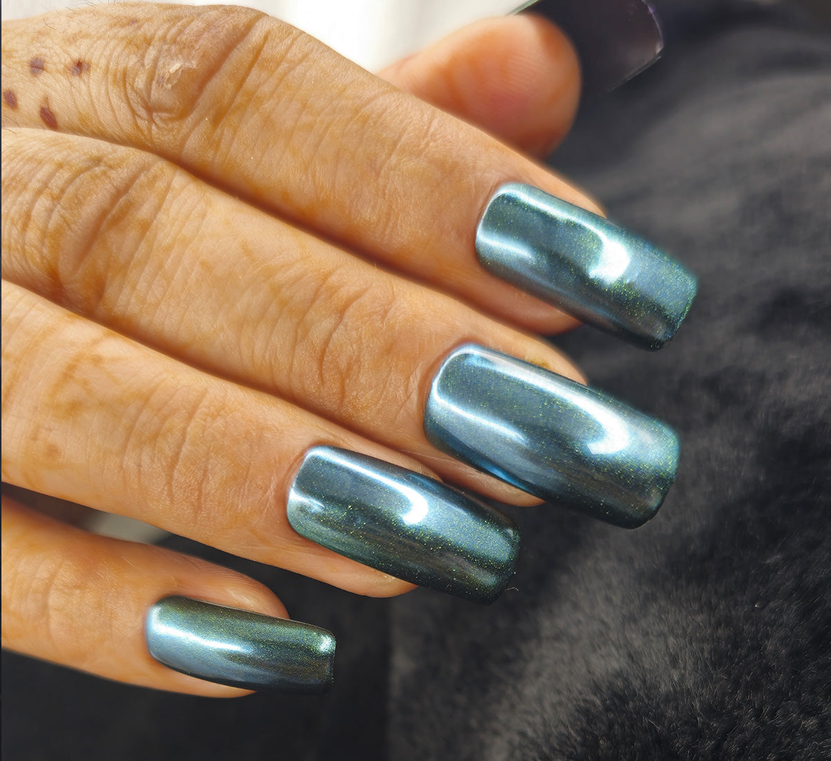 deep metallic blue
