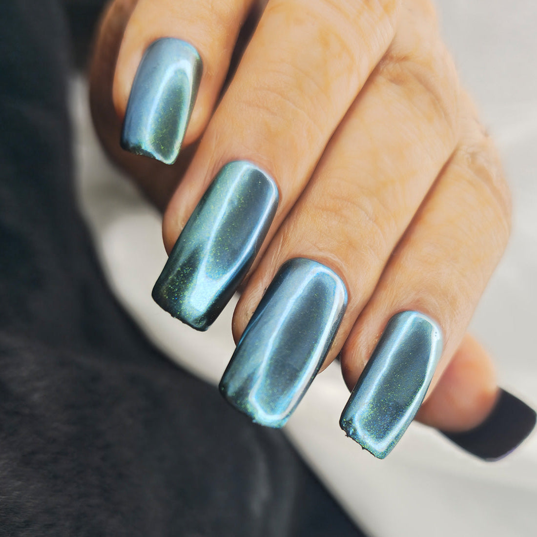 deep metallic blue