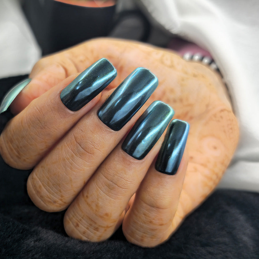 deep metallic blue