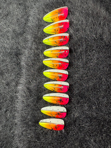 Tropics Ombre Palm Silhouette Set