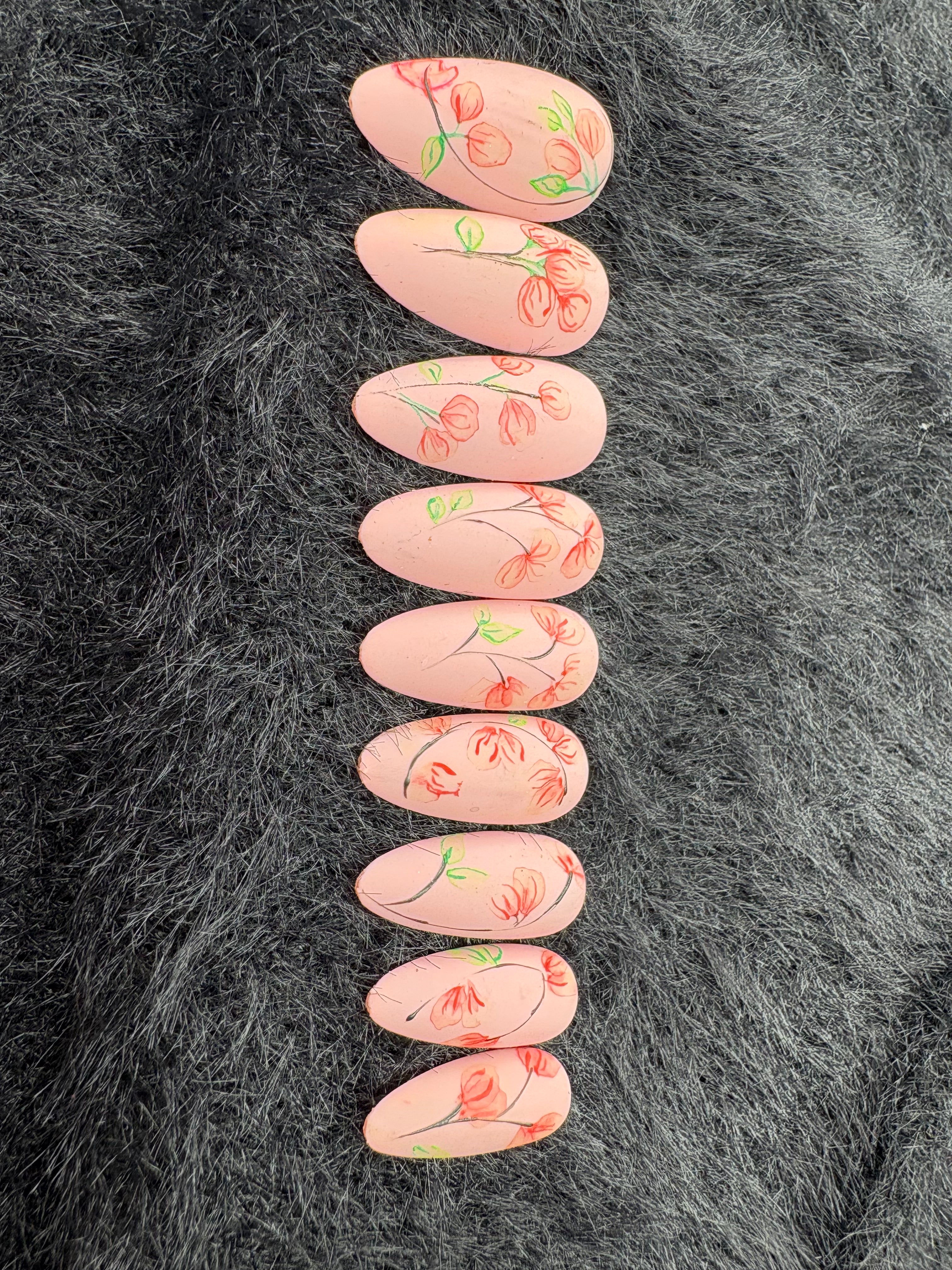 Hand-Painted Floral Spring
