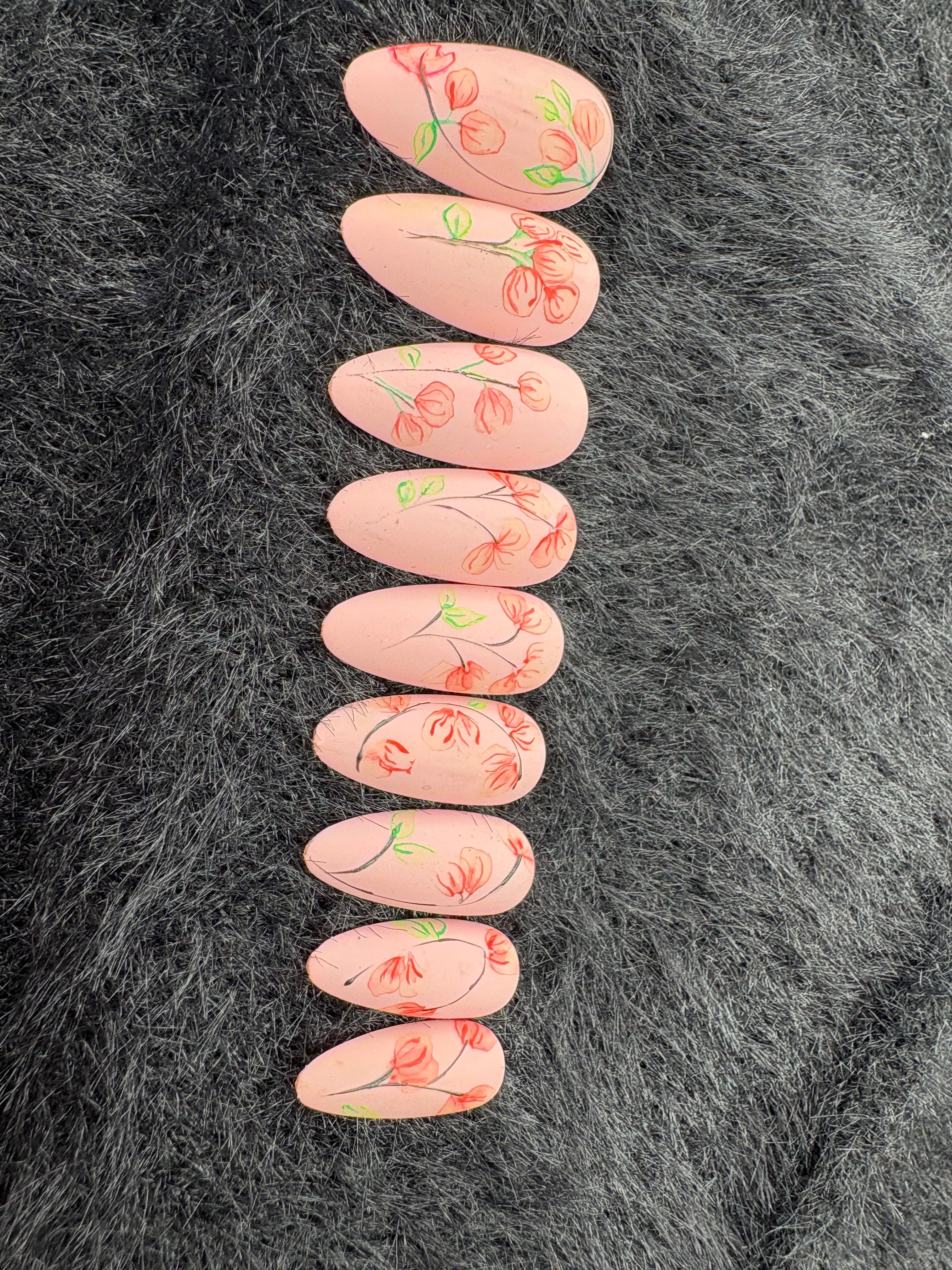 Hand-Painted Floral Spring