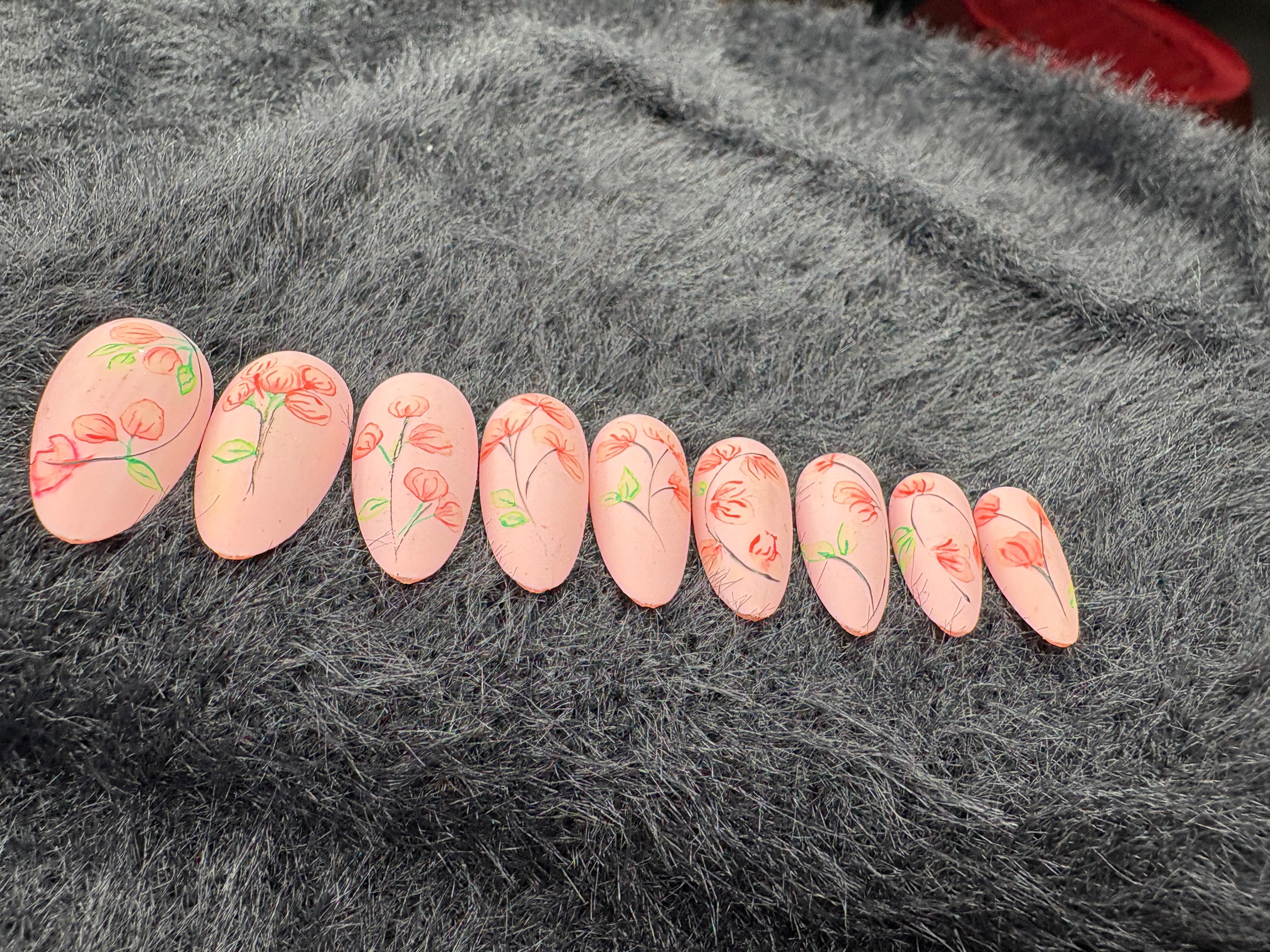 Hand-Painted Floral Spring