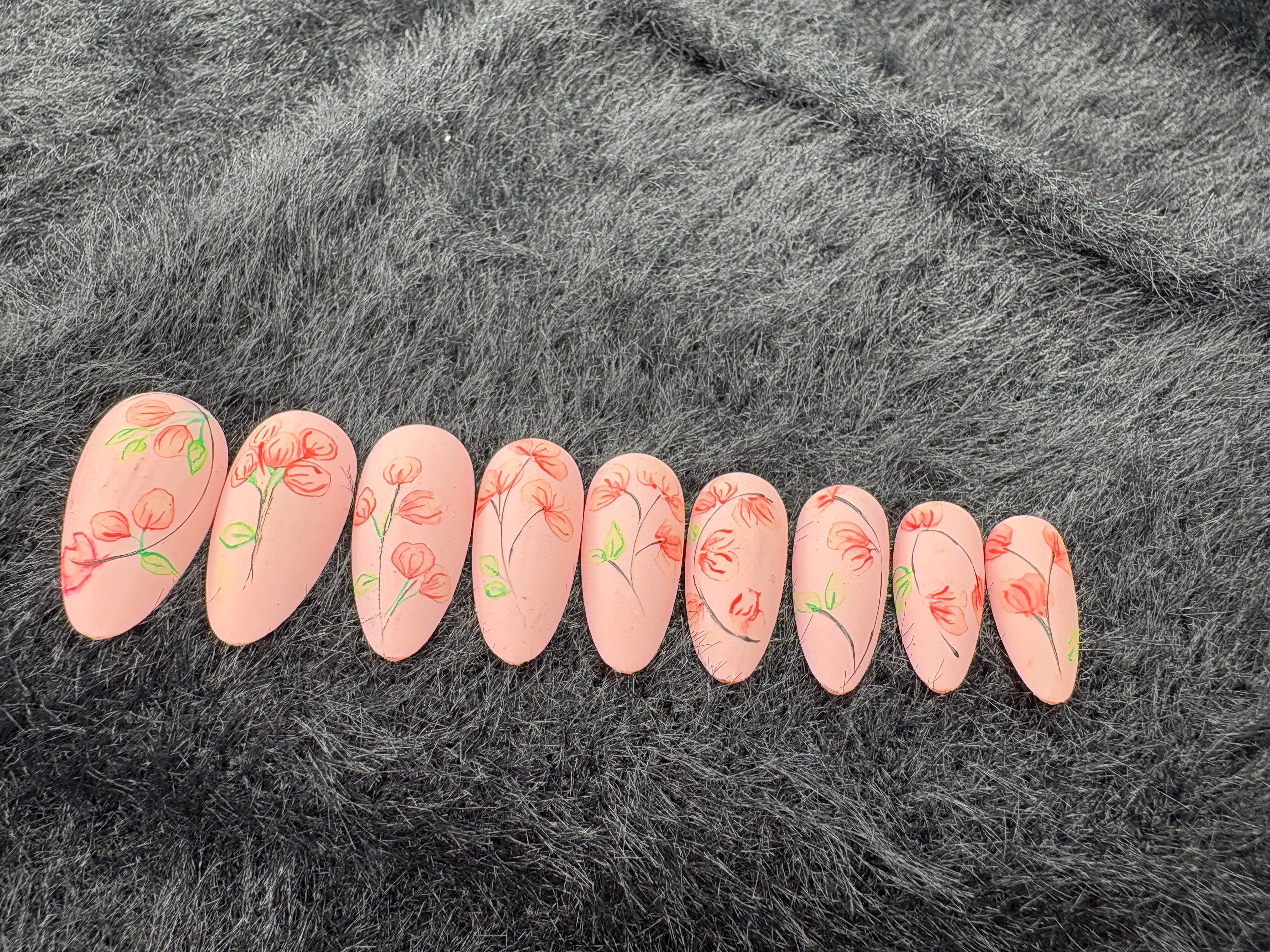 Hand-Painted Floral Spring