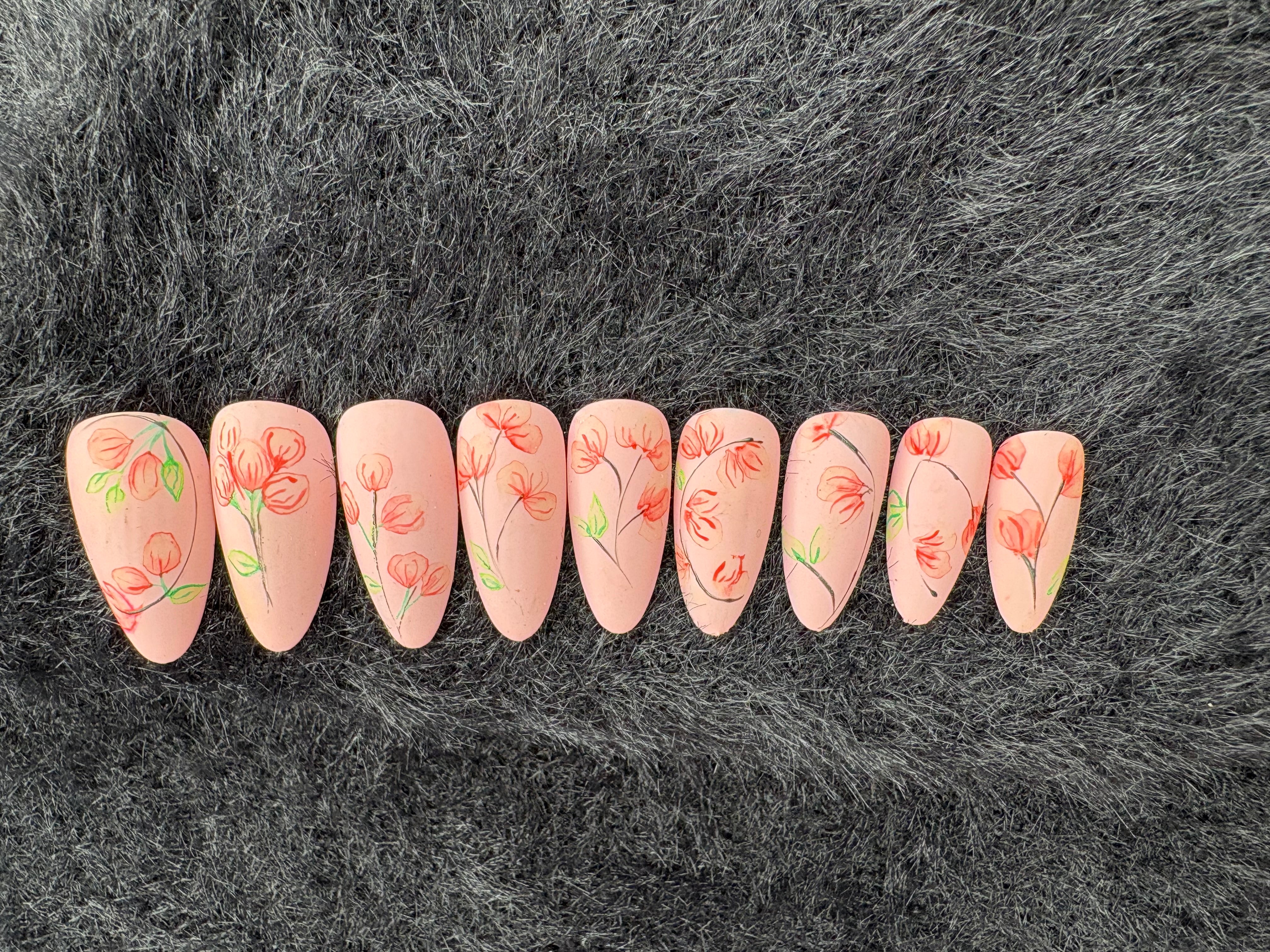 Hand-Painted Floral Spring