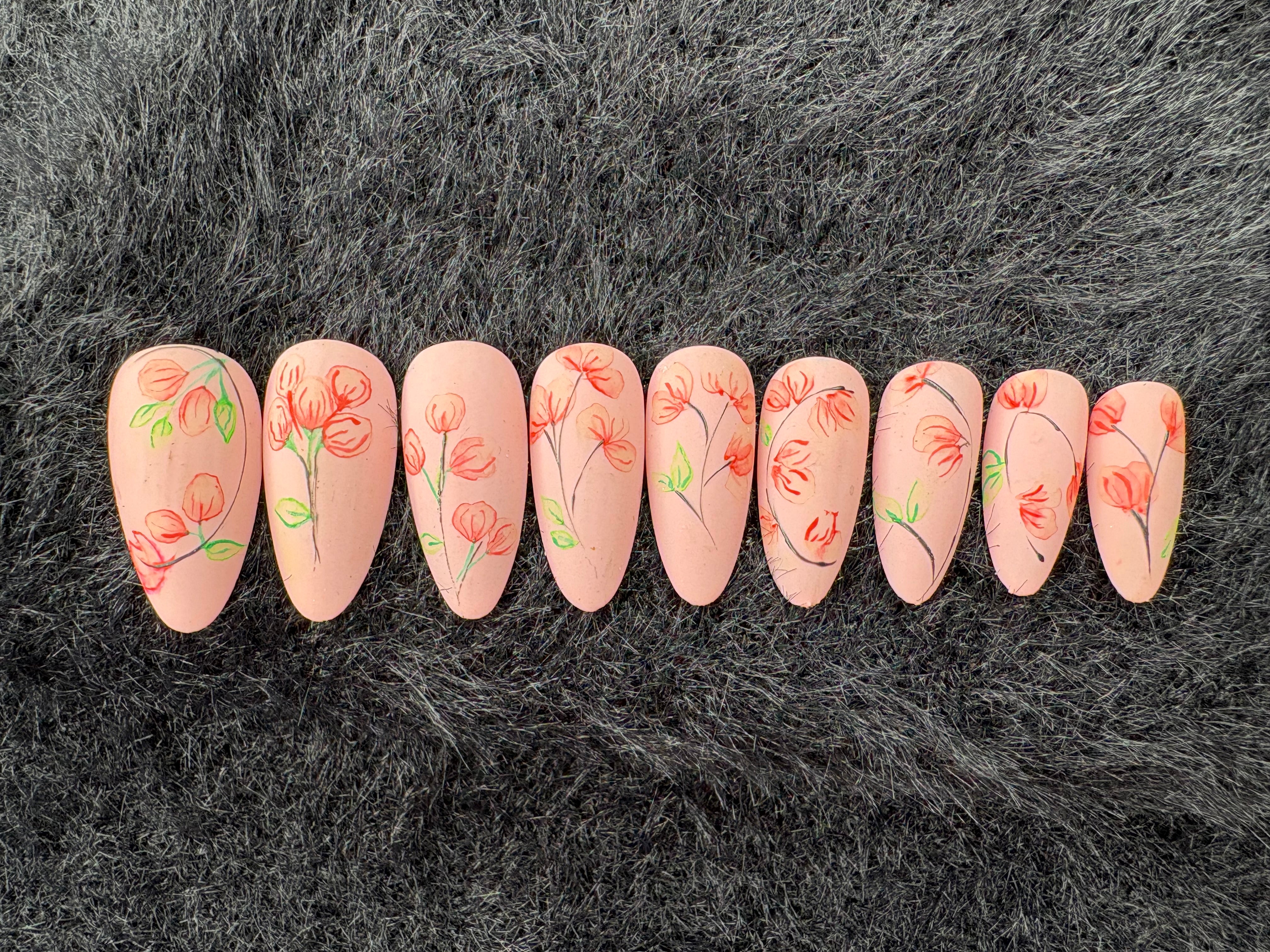 Hand-Painted Floral Spring