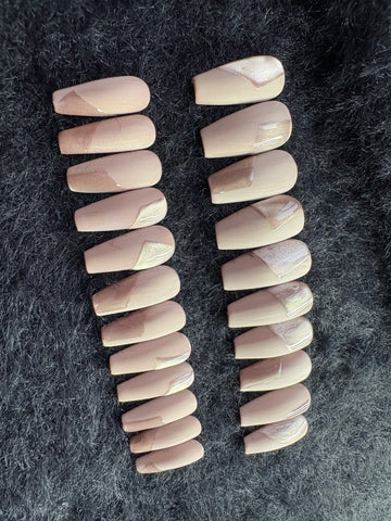 Taupe & Champagne Coffin Set