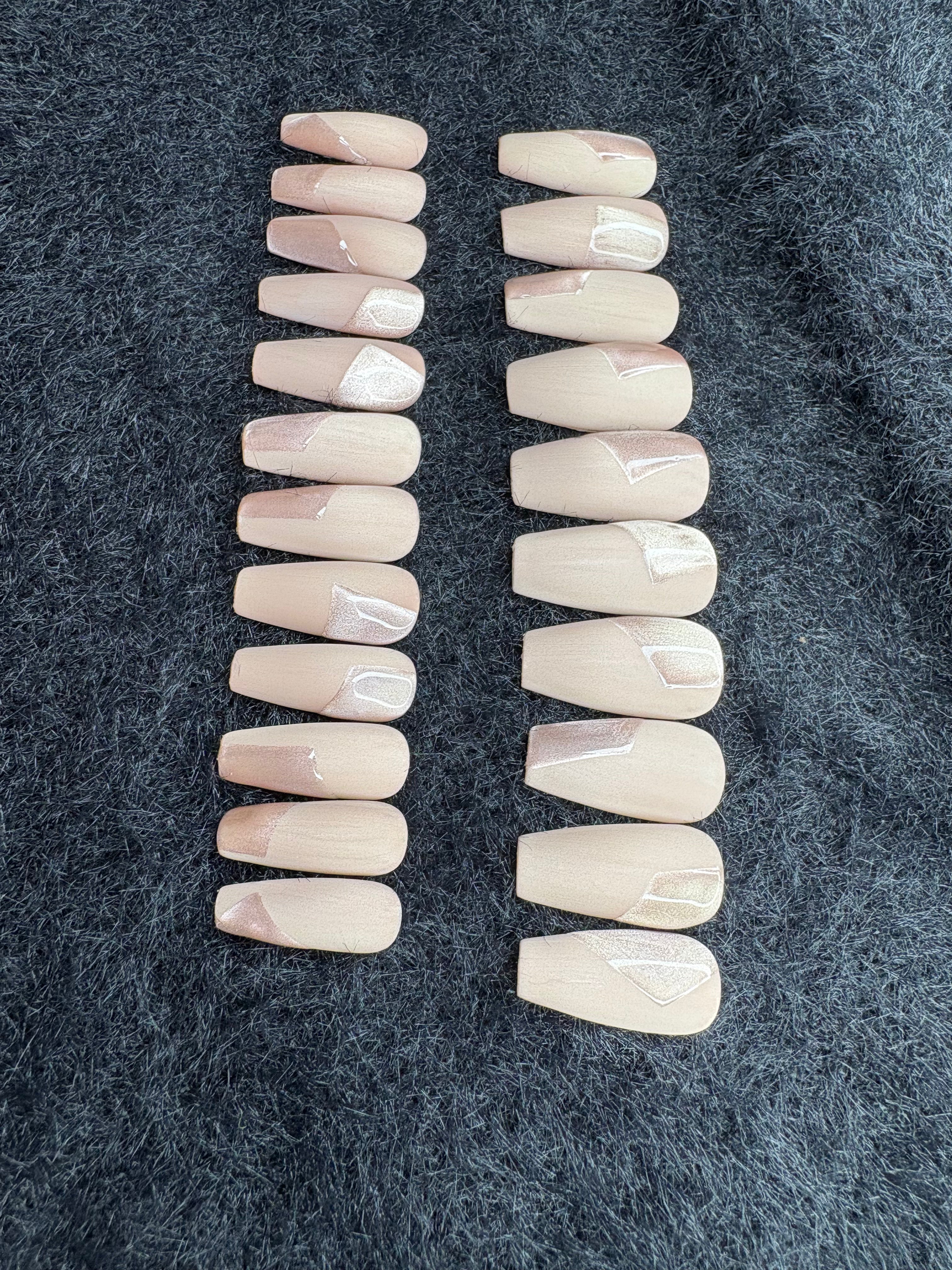 Taupe & Champagne Coffin Set