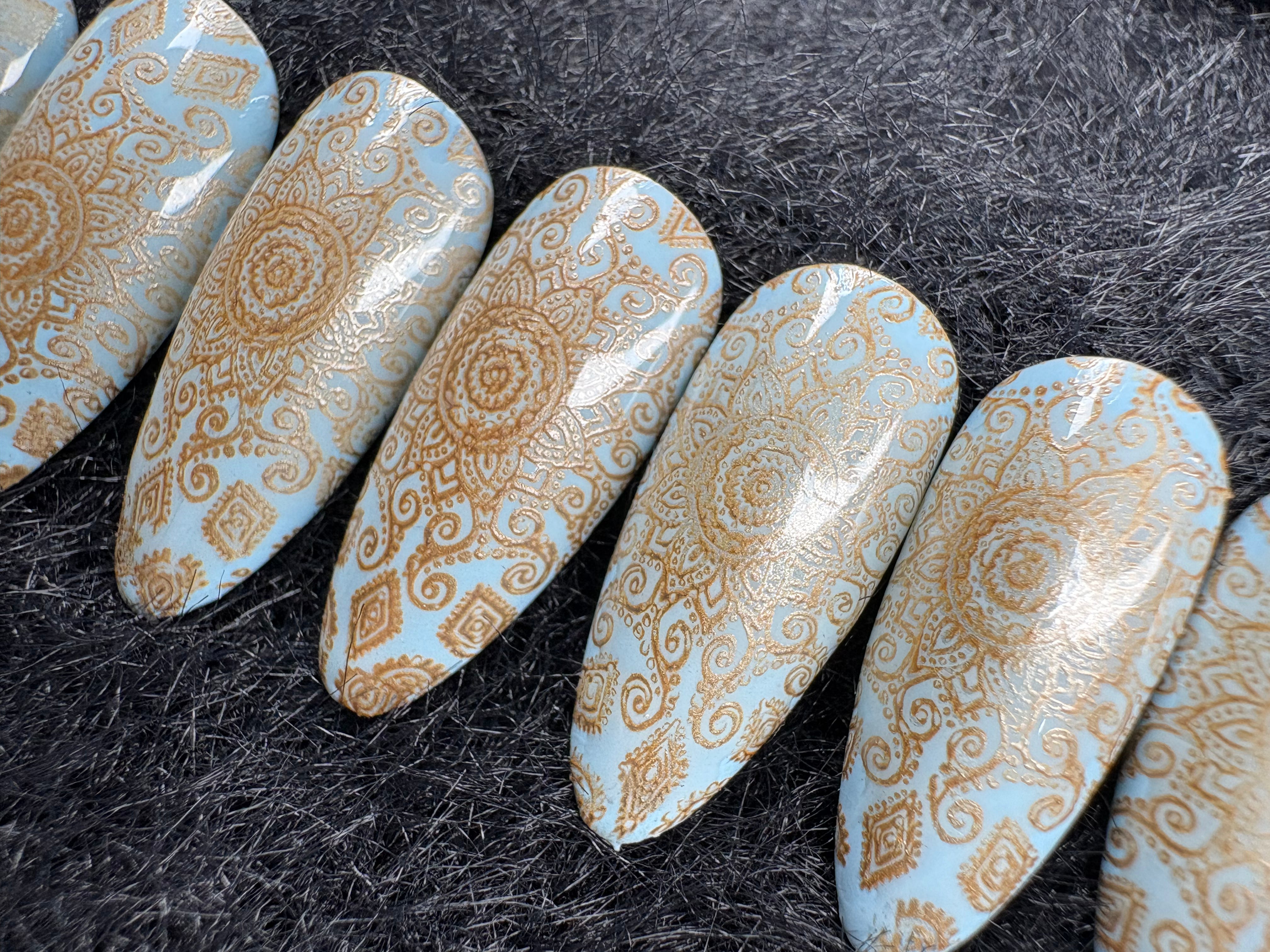 Blue & Gold Mandala