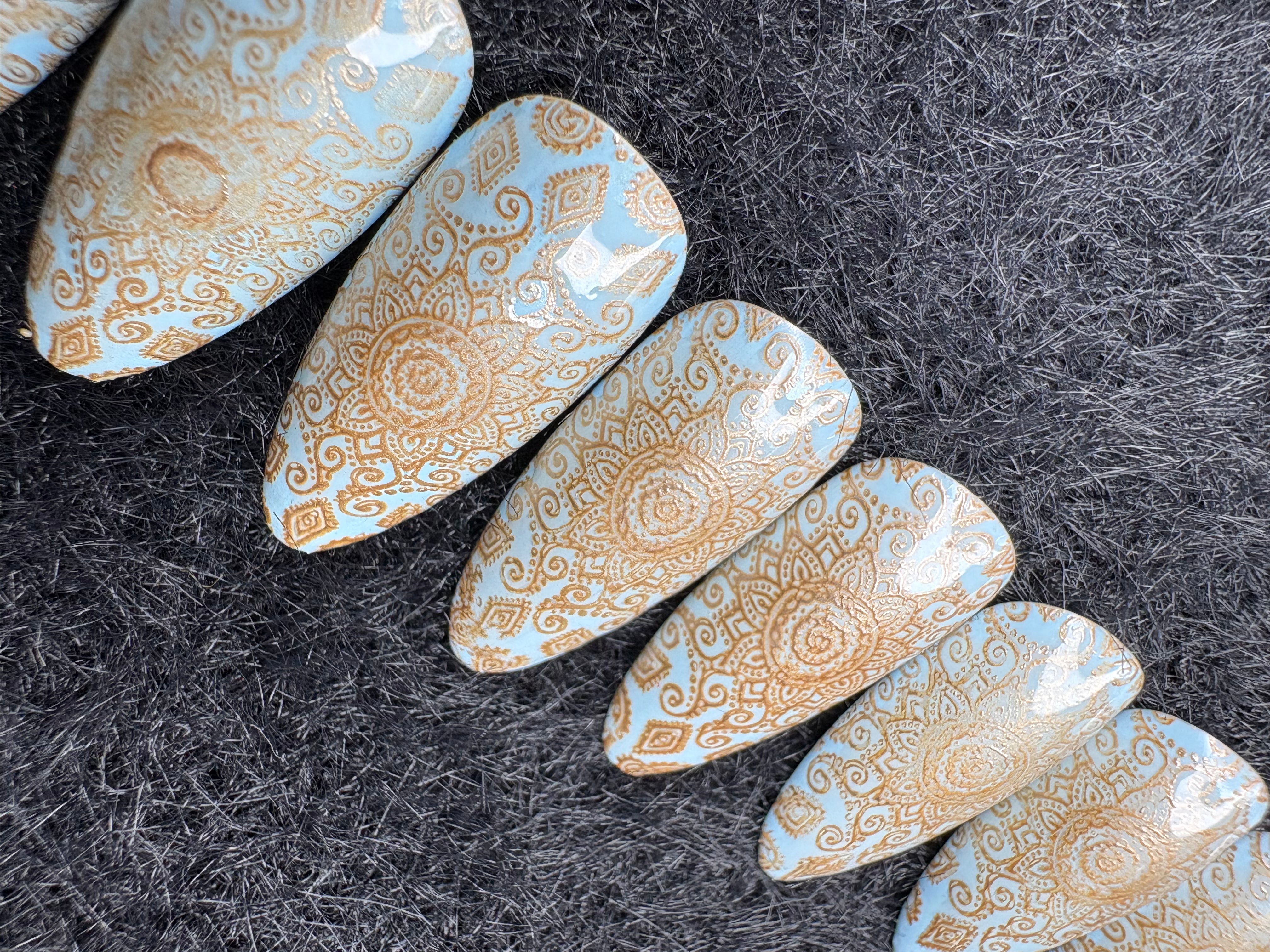 Blue & Gold Mandala