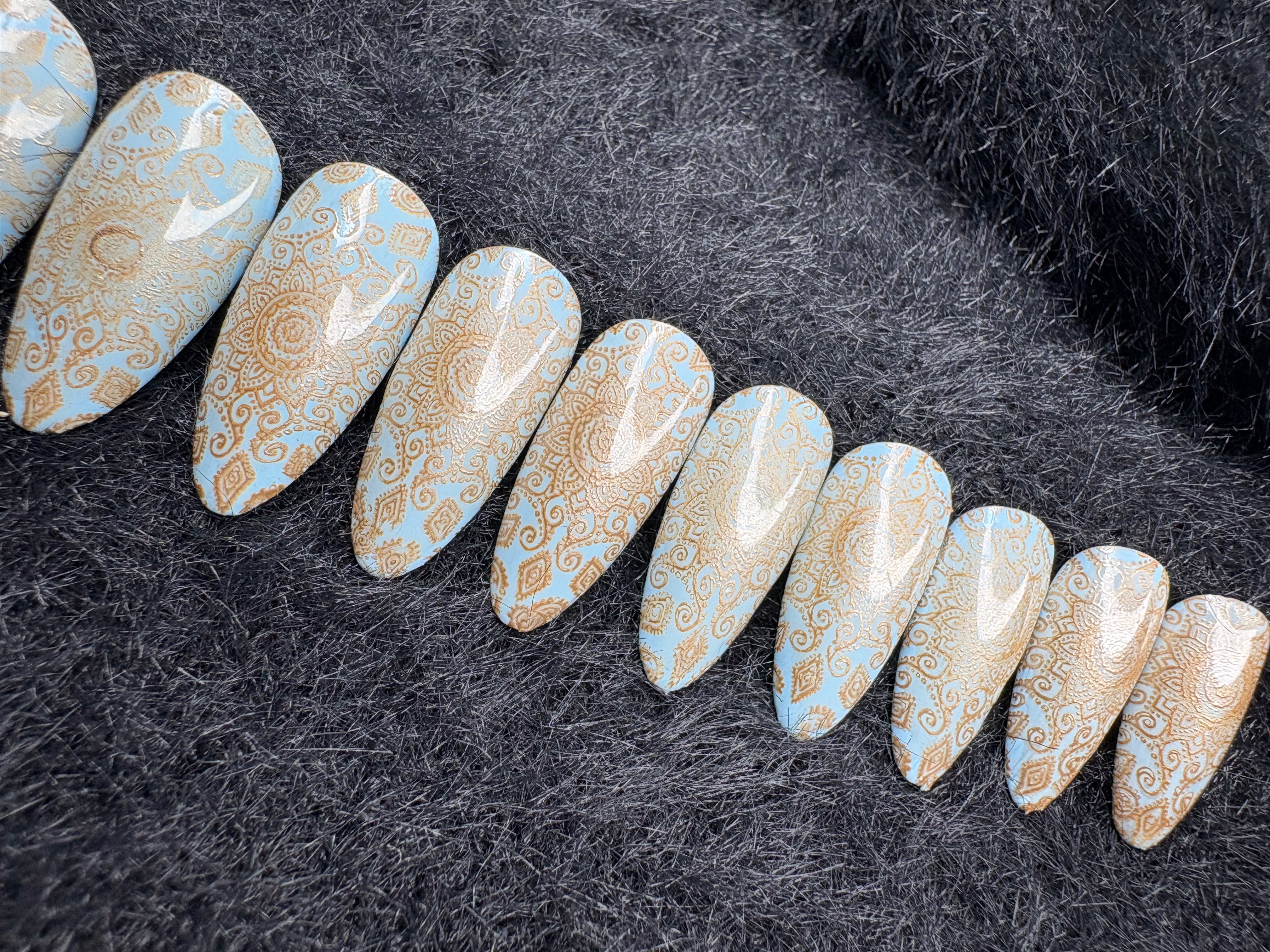 Blue & Gold Mandala