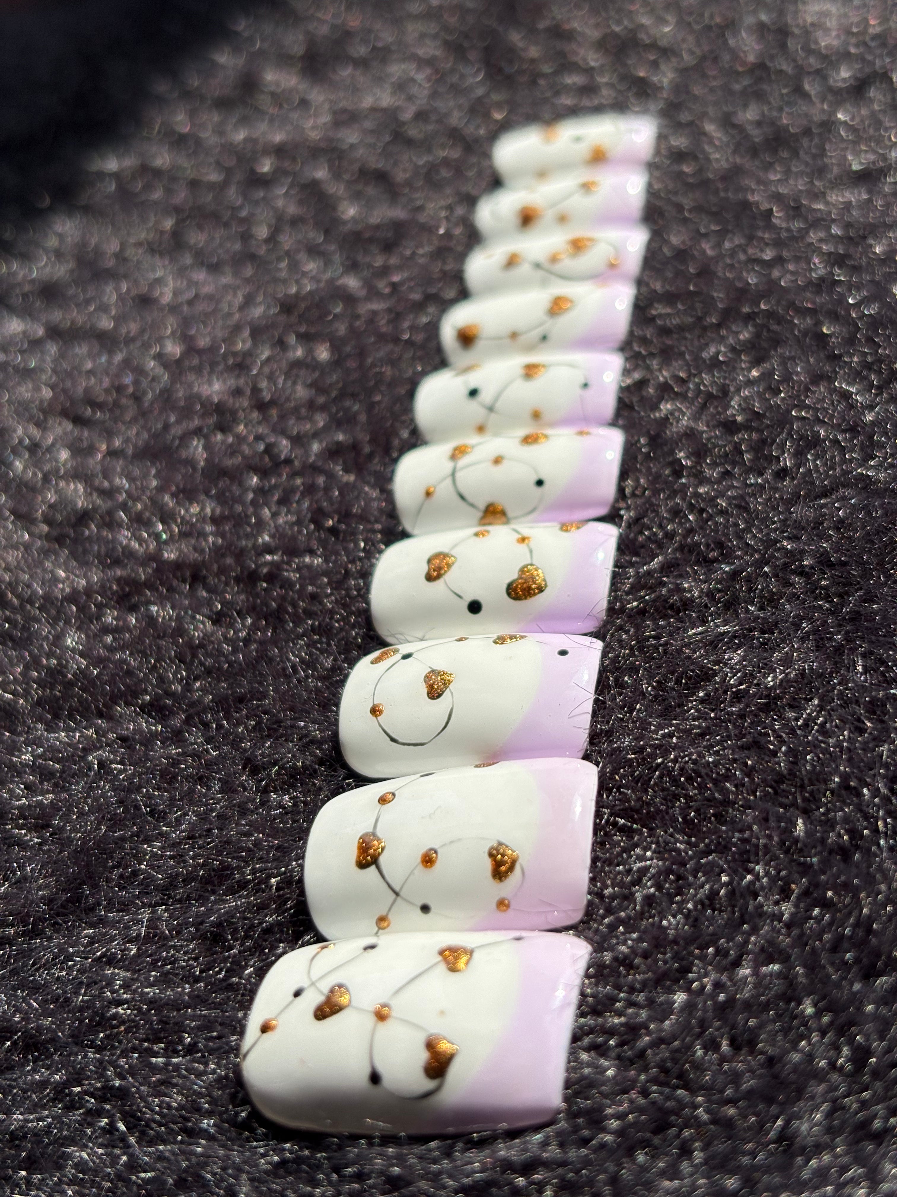 Elegant White & Lavender