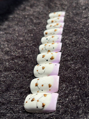 Elegant White & Lavender