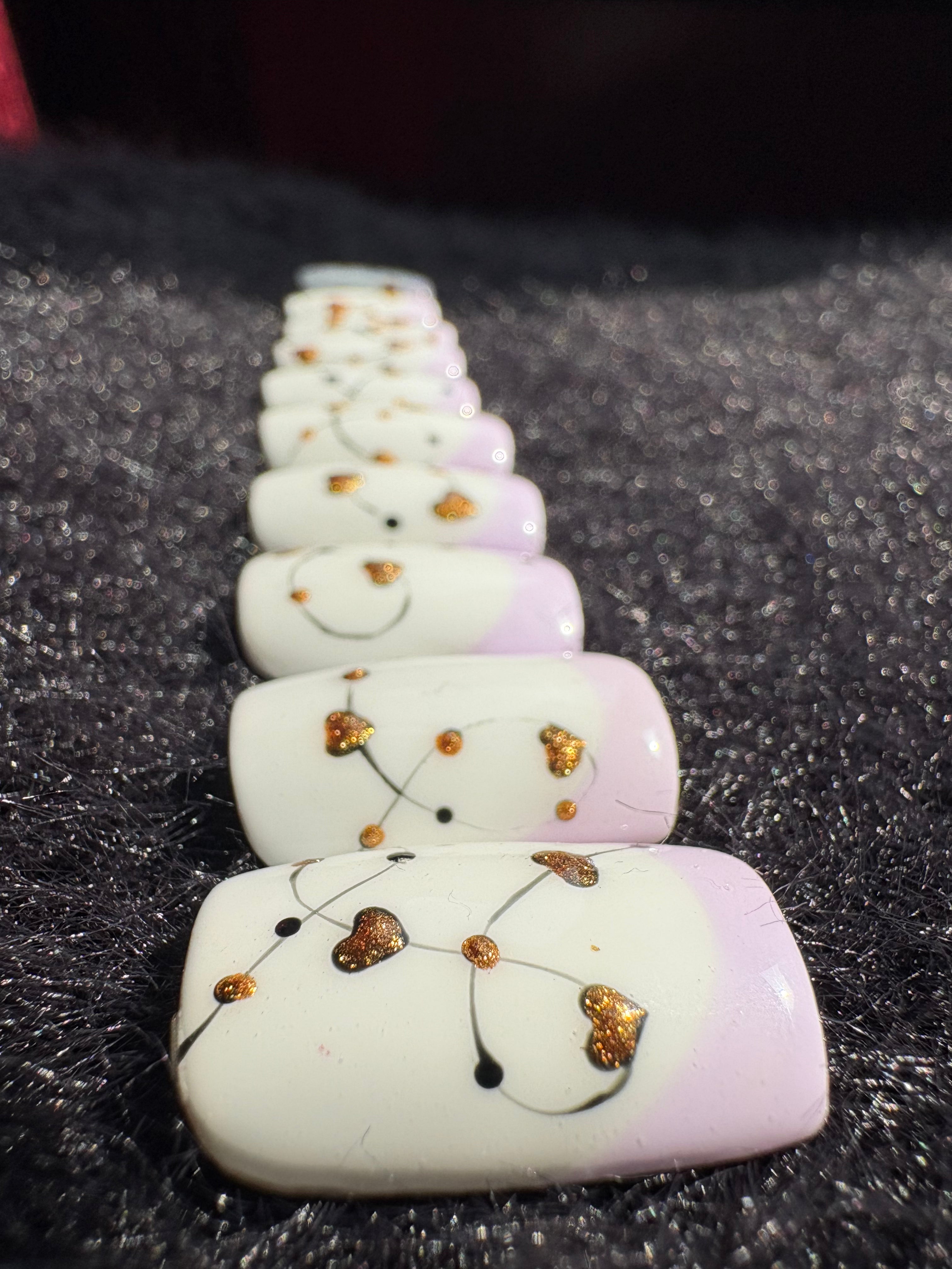 Elegant White & Lavender