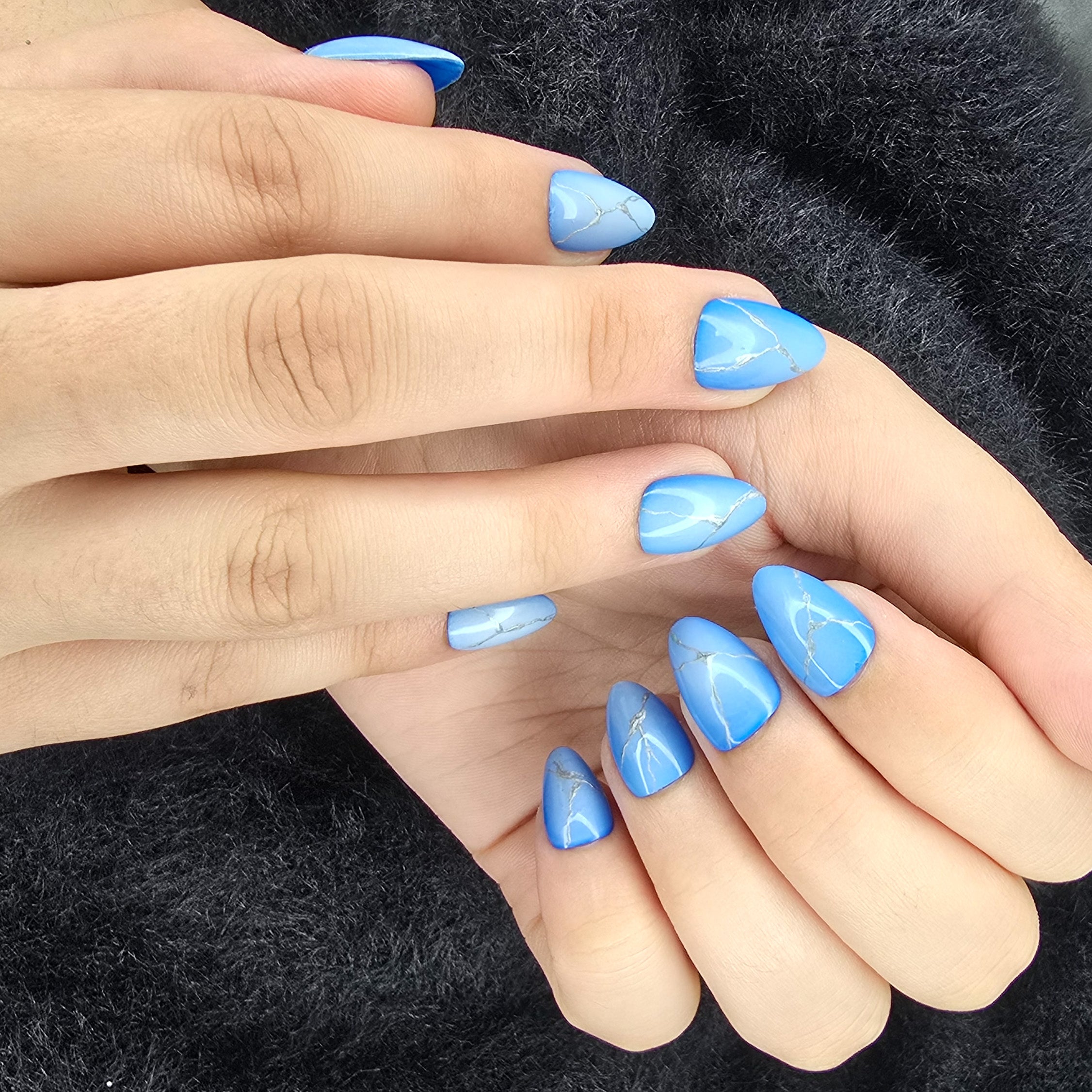 Electric sky Luxury Nail