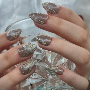 Golden Galaxy – Press-On Nails