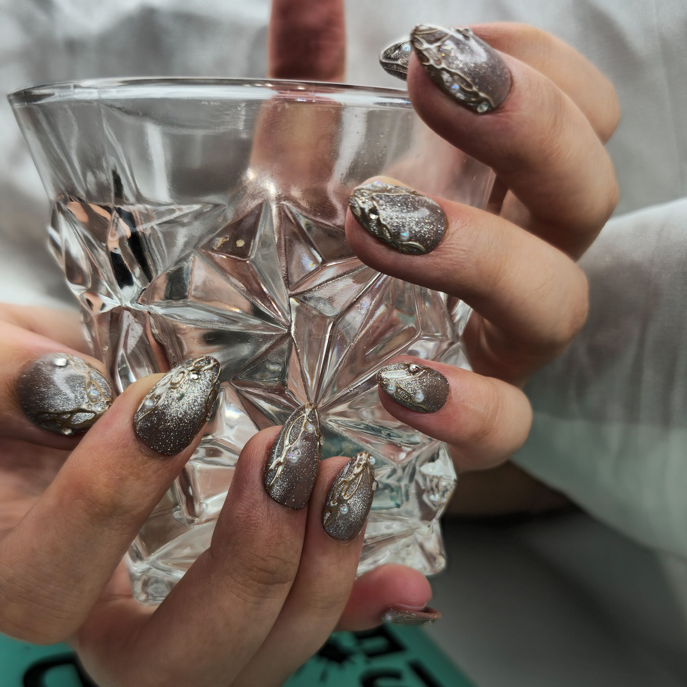 Golden Galaxy – Press-On Nails