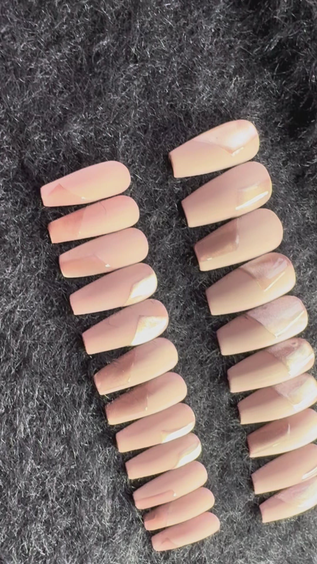 Taupe & Champagne Coffin Set