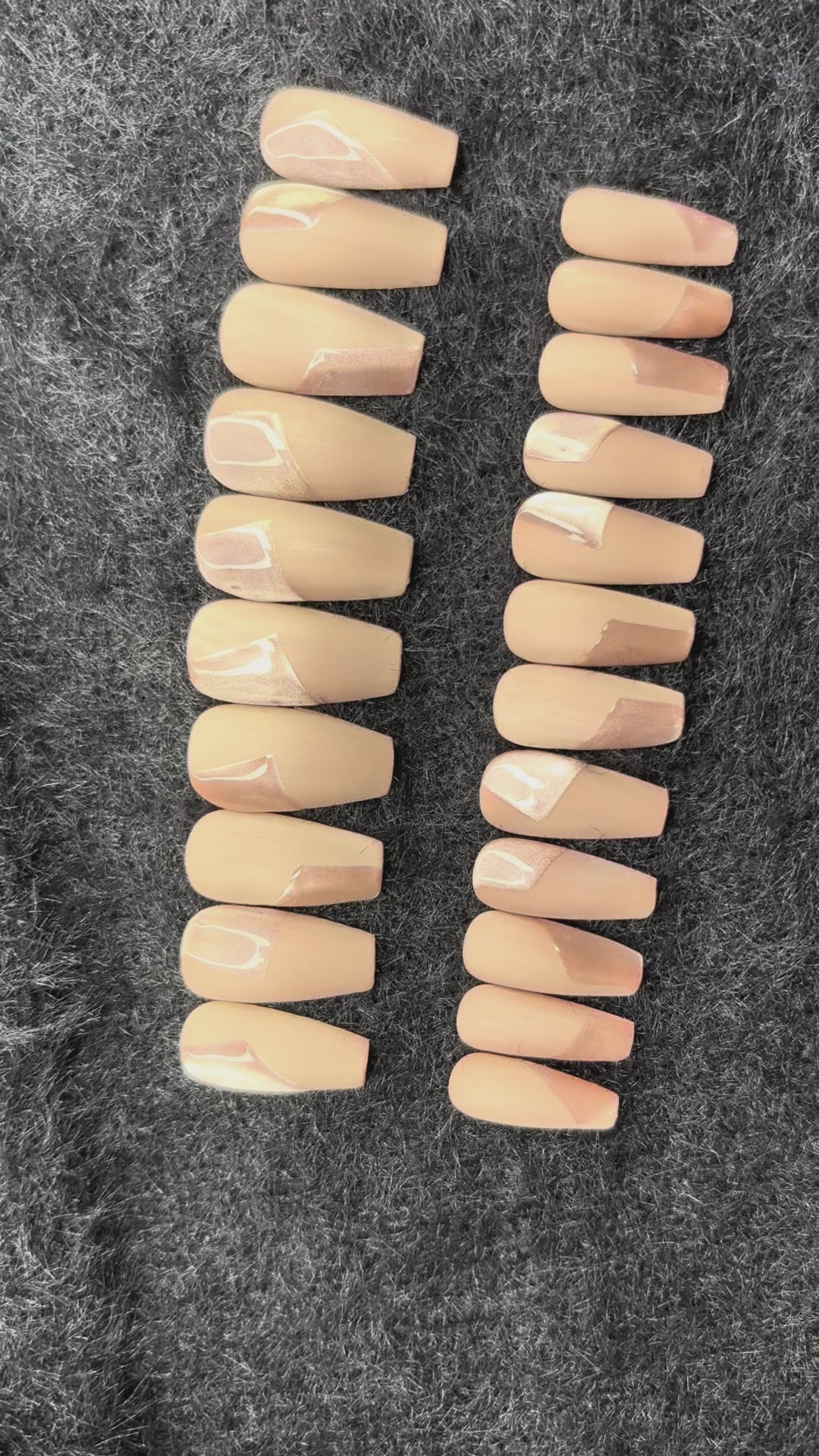 Taupe & Champagne Coffin Set