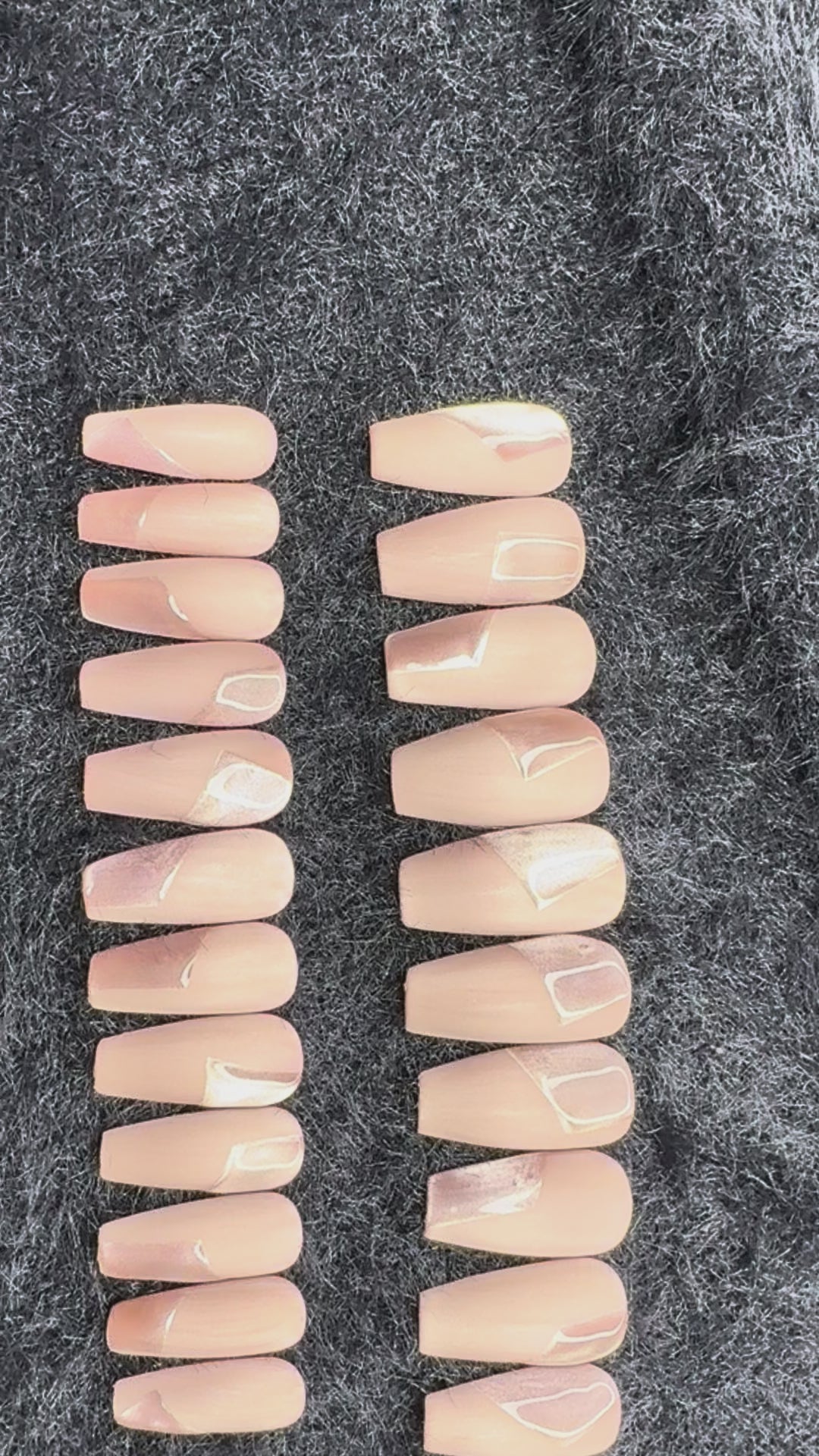 Taupe & Champagne Coffin Set